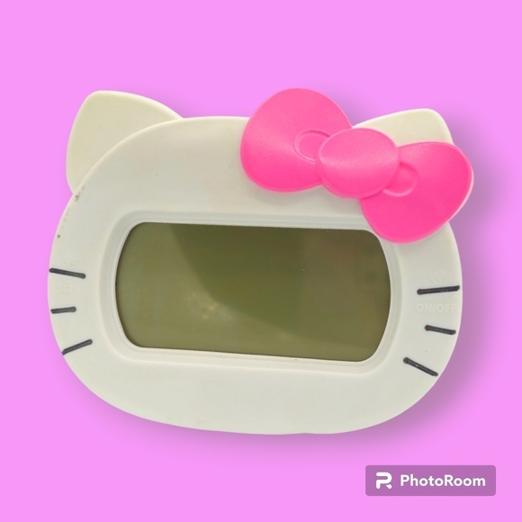 Hello Kitty Pink & White Alarm Clock - Picture 1 of 6